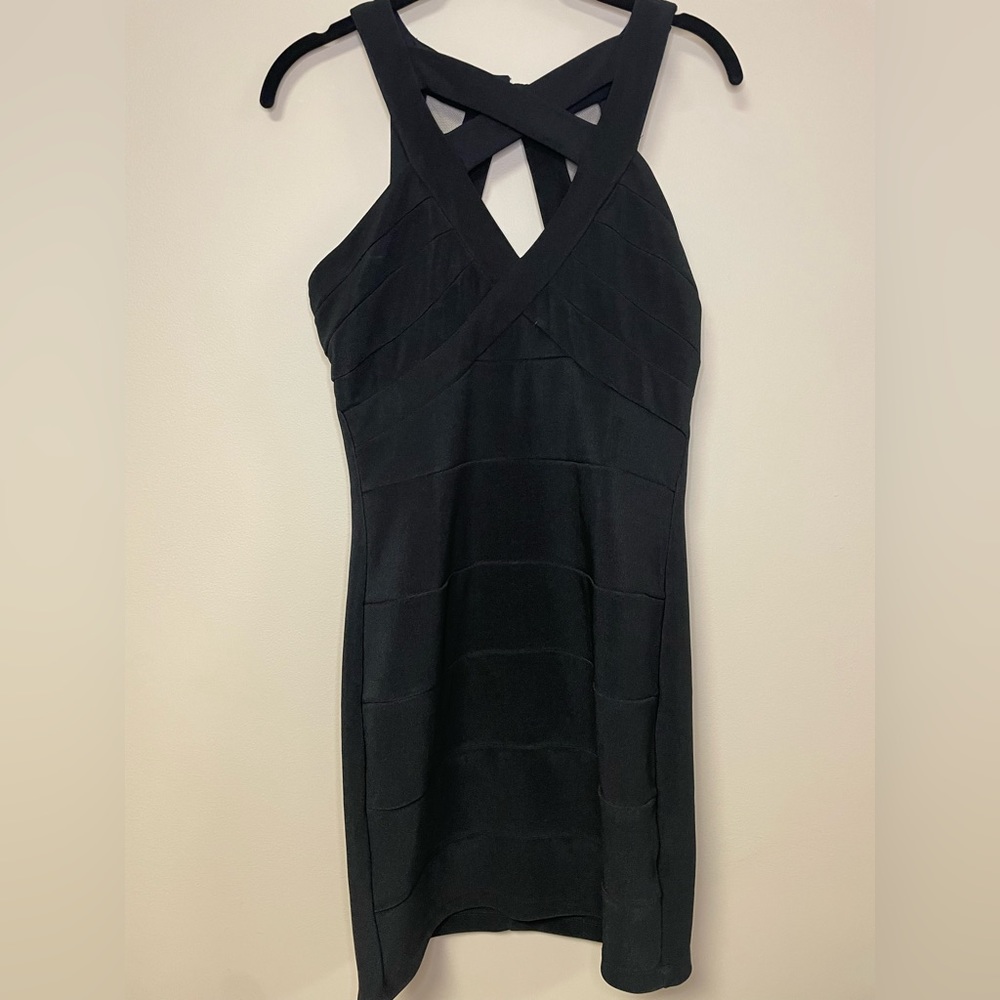 Black Fitted Wedding Guest Dress